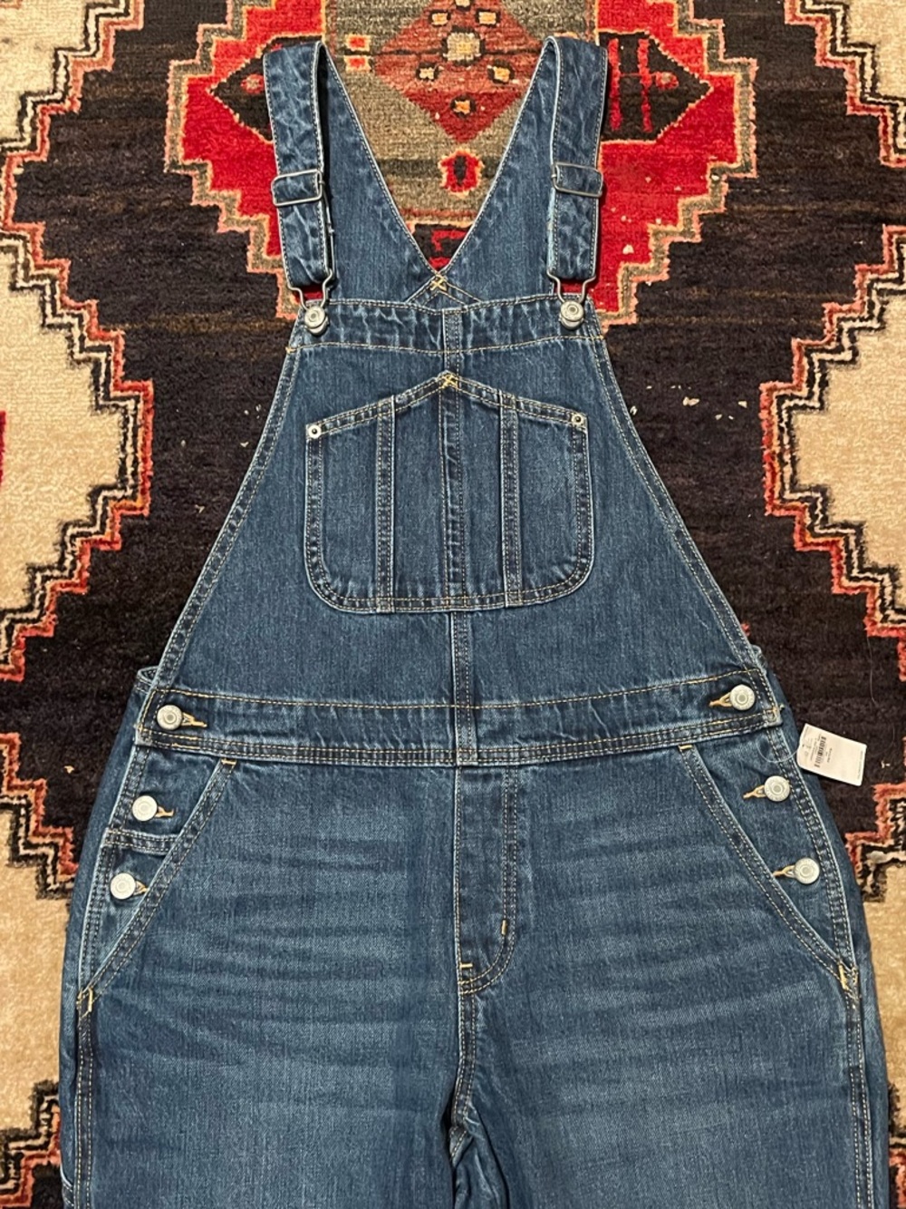 Old Navy Dark Wash Denim Overalls - PETITE size 10
